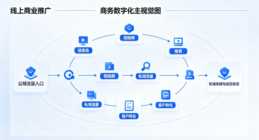 伊川县线上商业推广怎么做？全域流量闭环搭建与低成本转化实战指南